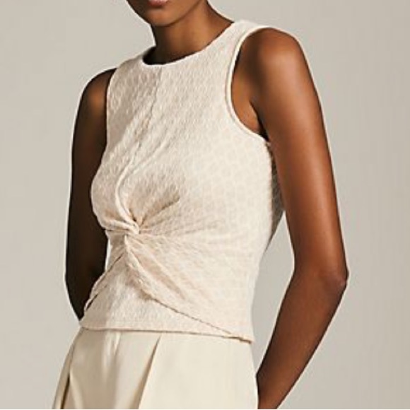 Anthropologie Tops - Anthropologie Twist Front Sleeveless Jacquard Top. Size Small. NWT.